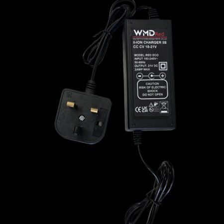 WMD Red Li ion Battery Charger for backpacks