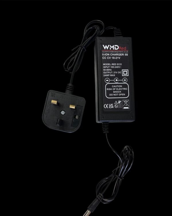 WMD Red Li ion Battery Charger for backpacks