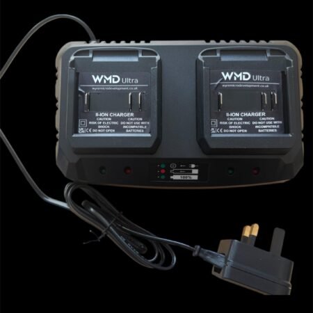 WMD Ultra Li ion Battery Fast Chargers for electrofishing backpack batteries